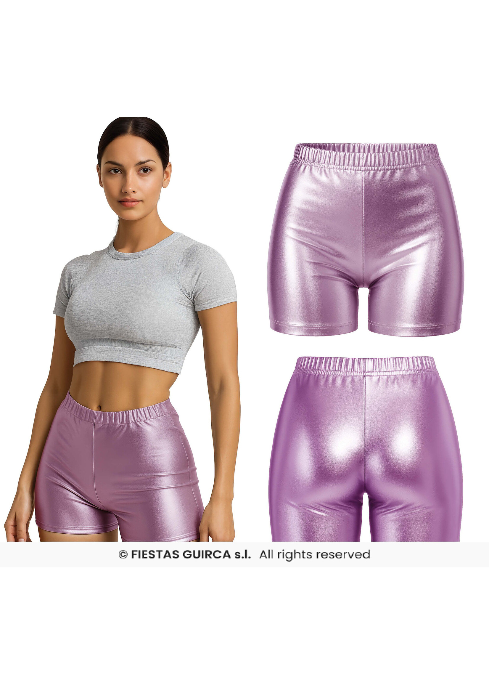 Feestkleding Breda Broekje roze metallic