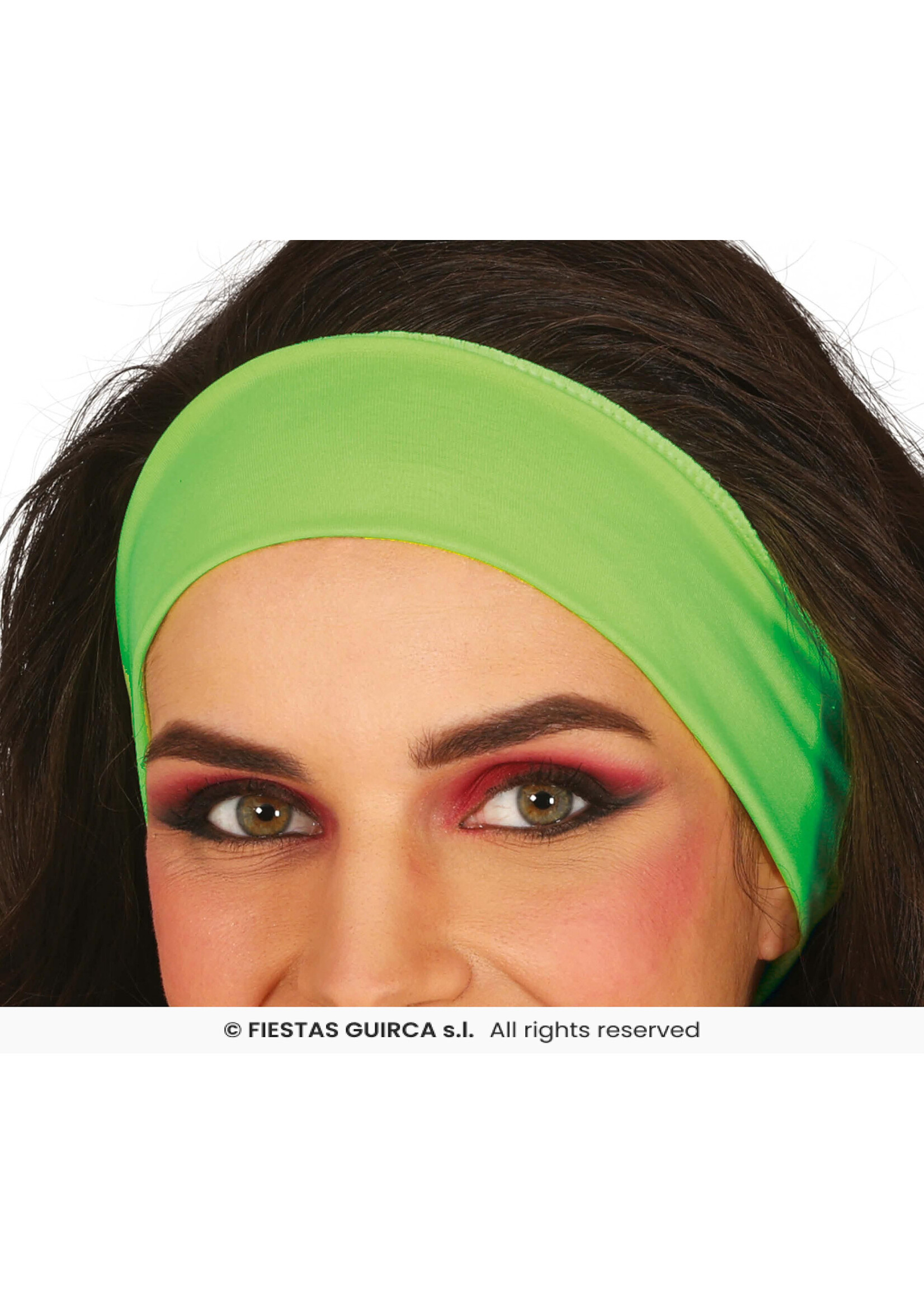 Feestkleding Breda Hoofdband groen neon