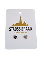 Stadssieraad Knopje Breda hartje zilver