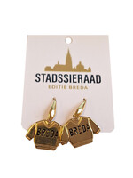 Stadssieraad Oorbellen Breda shirt goud