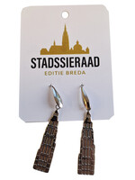 Stadssieraad Oorbellen Grote Kerk hanger zilver