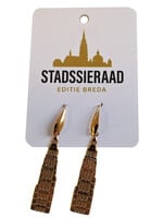 Stadssieraad Oorbellen Grote Kerk hanger Goud