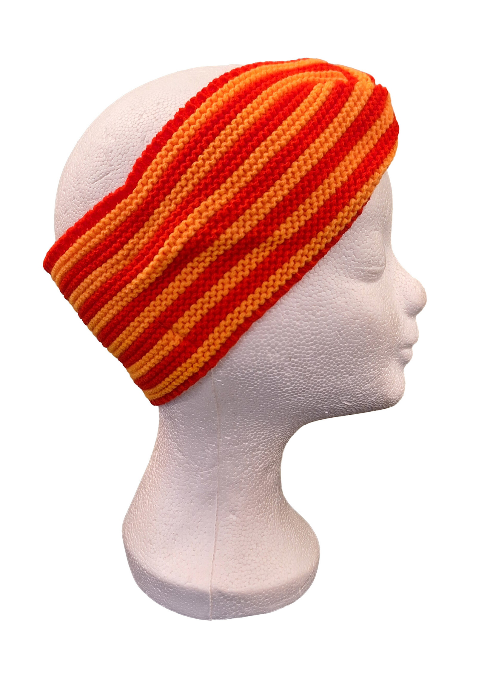 Feestkleding Breda Kielegatse geknopte hoofdband in oranje/rood