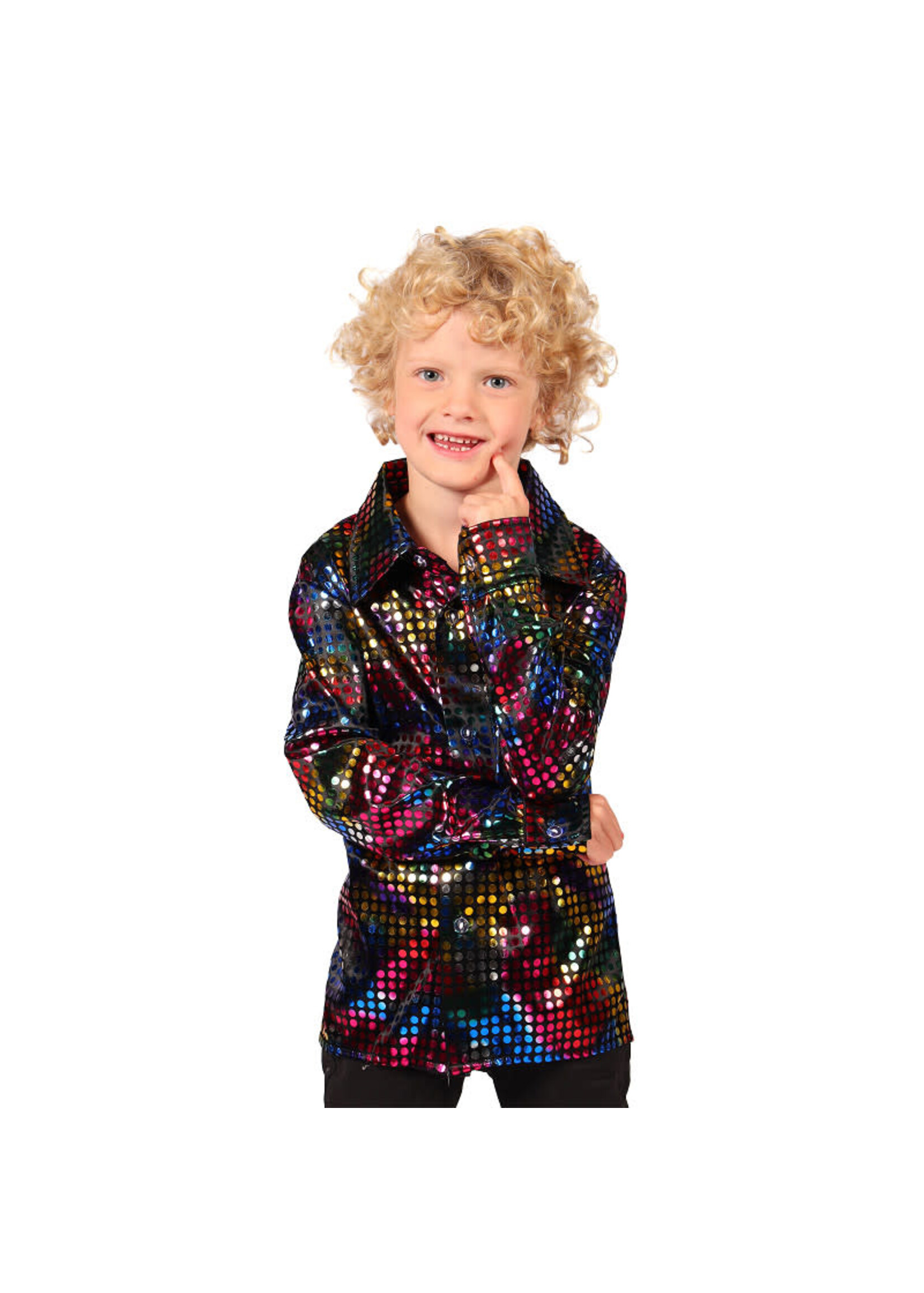 Thetru Glitterblouse Kind, Zwart