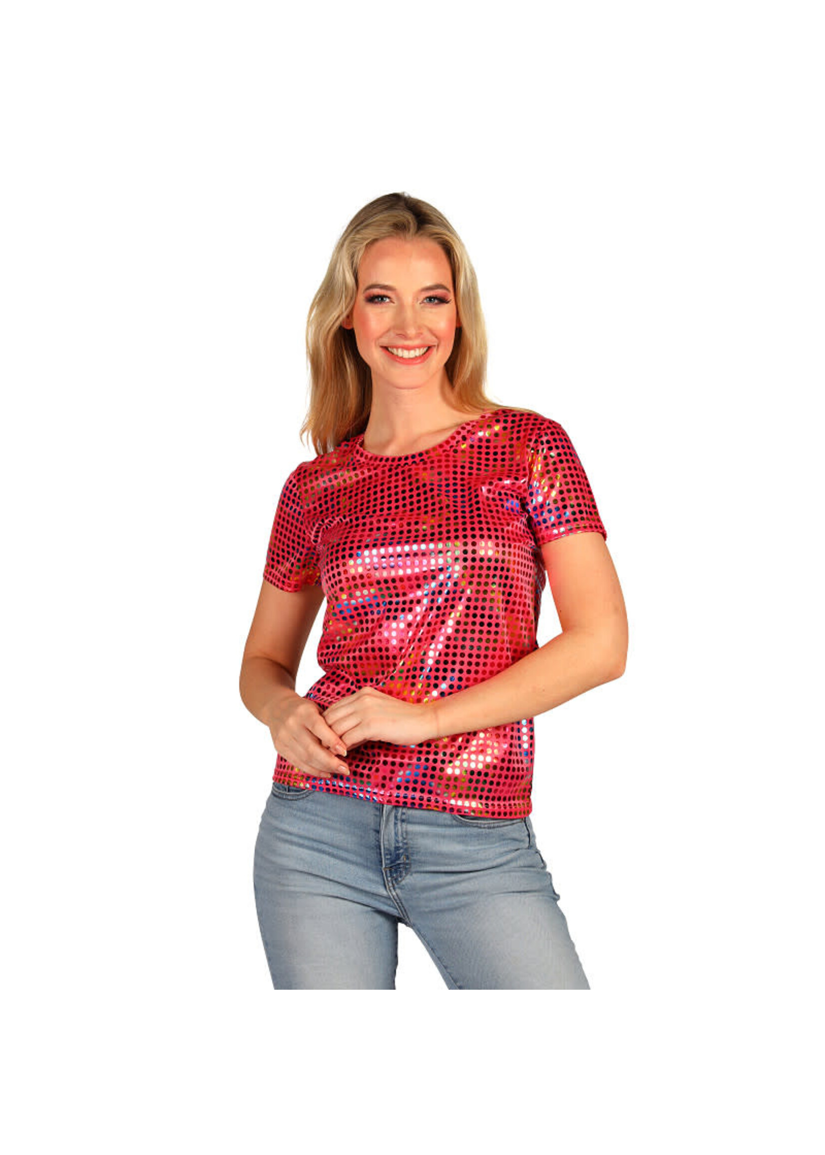 Thetru T-shirt dame "Party queen" Roze