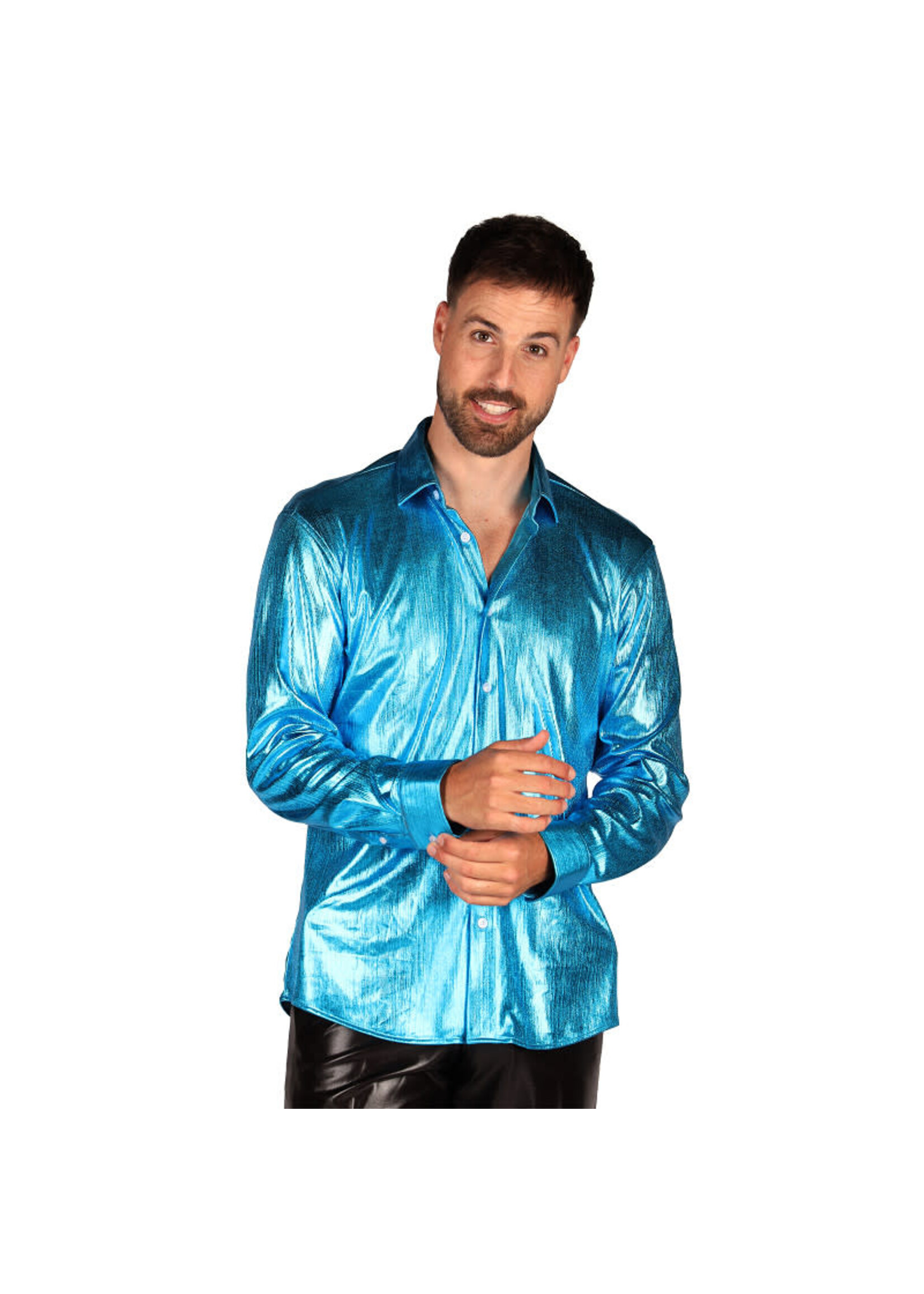 Thetru Blouse heer "Shining Star" Turquoise