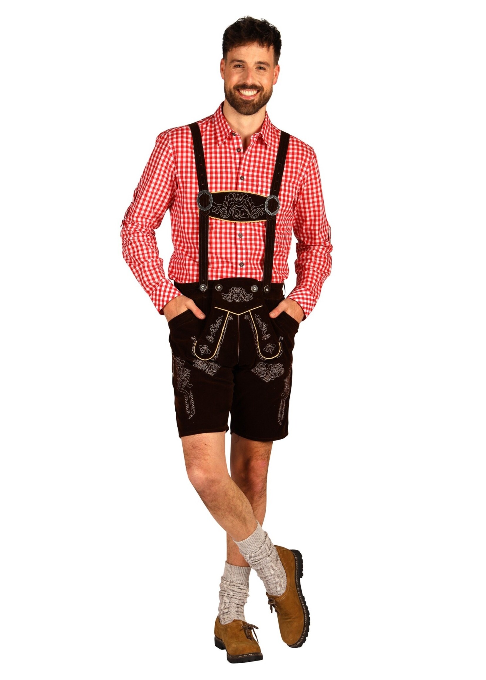 Thetru Tiroler broek "Jonas" Donkerbruin