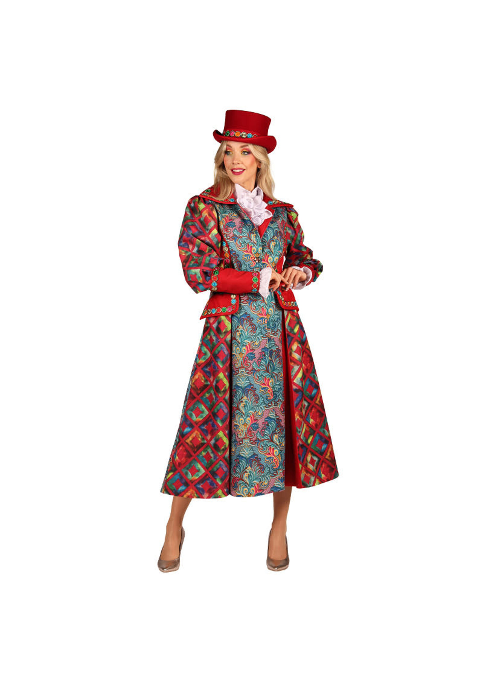 Thetru Jas dame "Flower Square" Rood