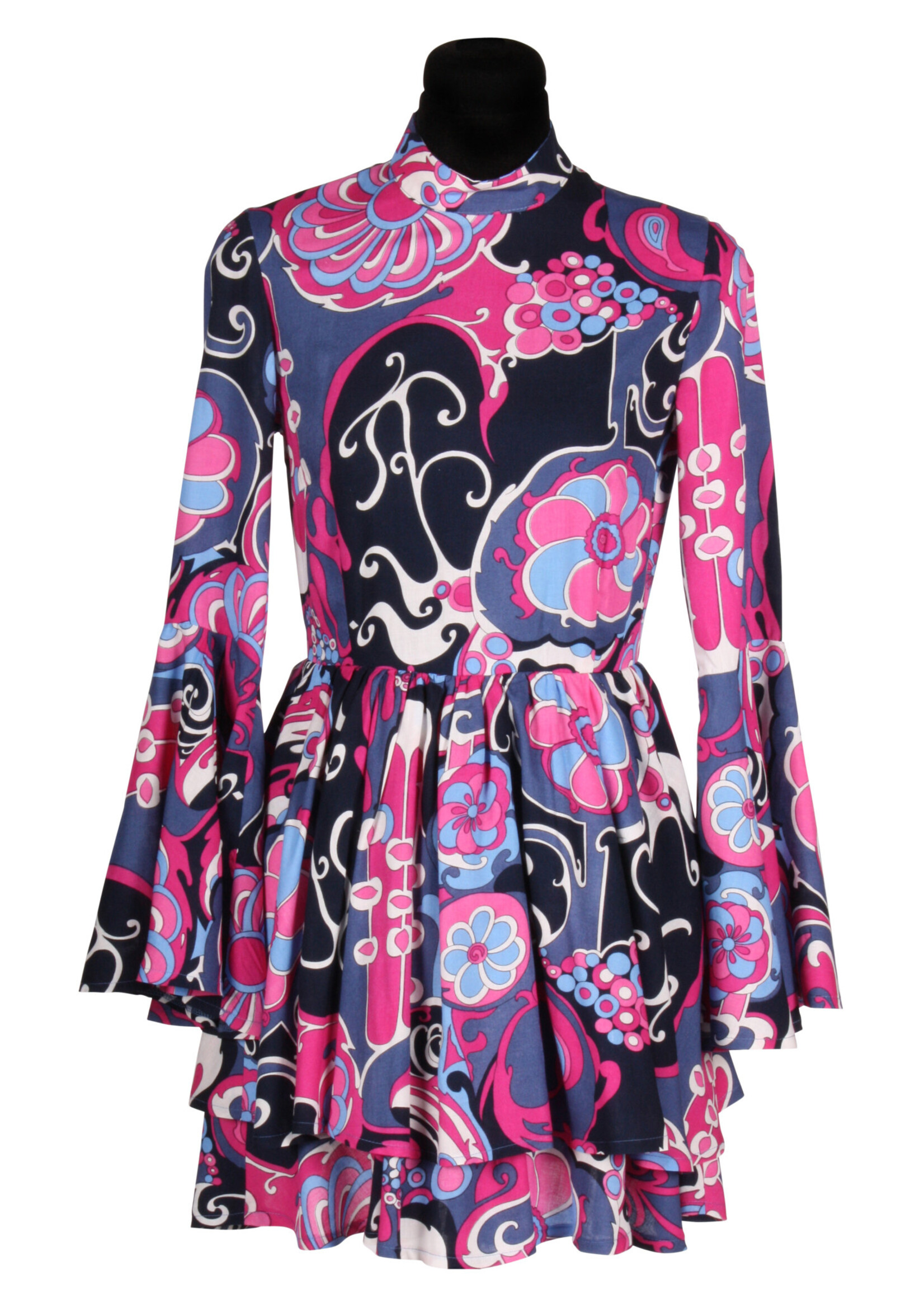 Thetru Jurk jaren 70 paars