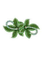 Thetru Speldje bloem "Sequin Flower" Groen