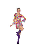 Wilbers & Wilbers Hippie jurkje roze bloemen