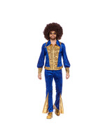 Wilbers & Wilbers Glitter disco set blauw/goud