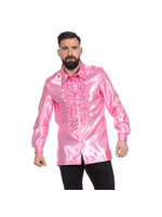 Wilbers & Wilbers Ruchesblouse satijn Rose