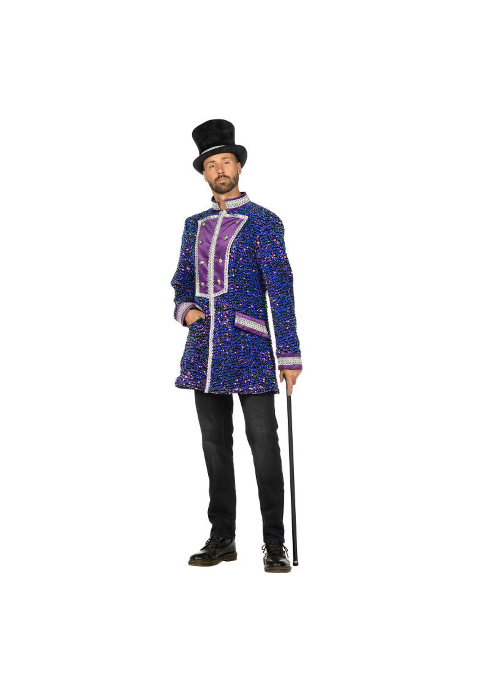 Wilbers & Wilbers Luxe jas pailletten paars Heren