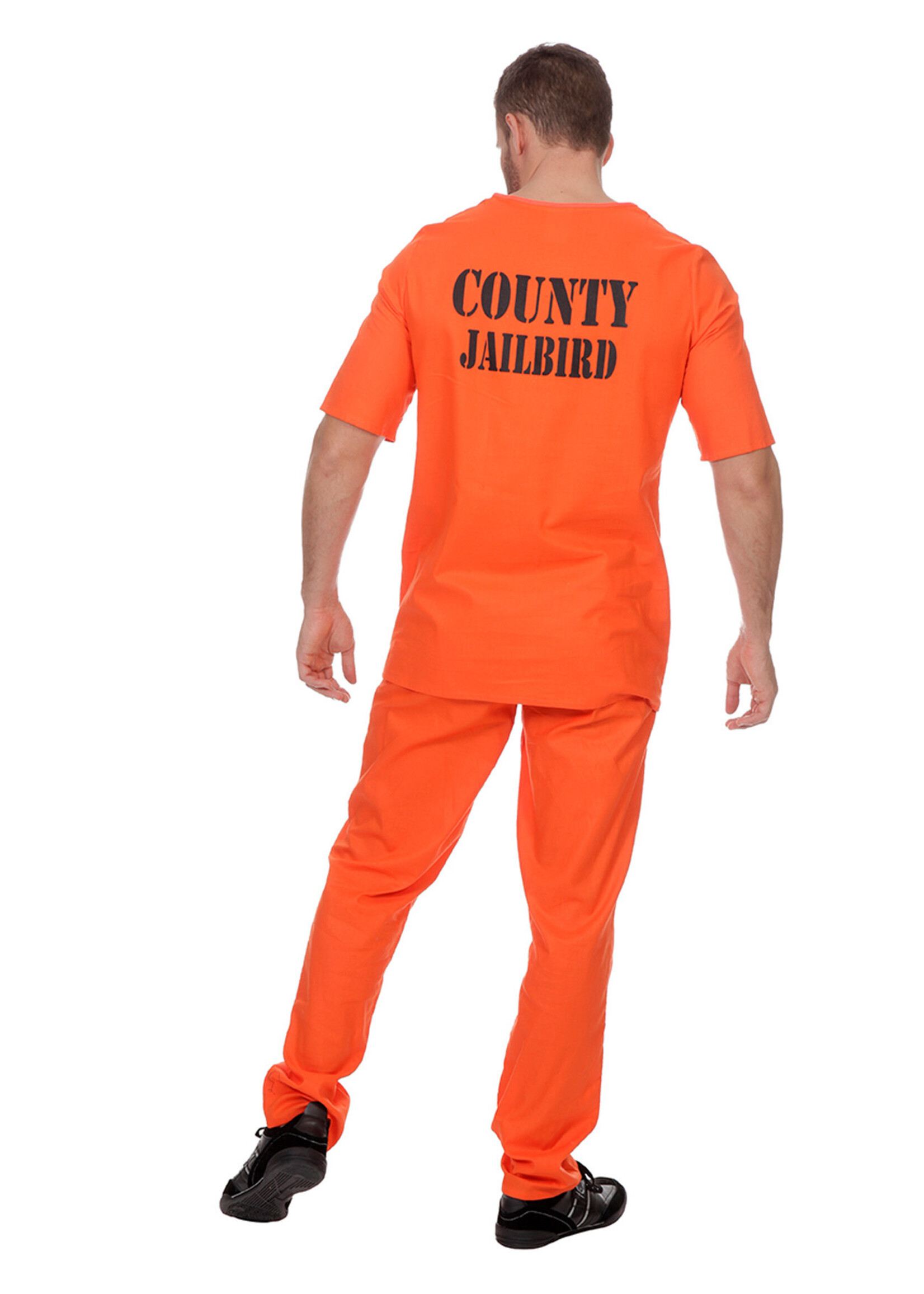 Wilbers & Wilbers Kostuum jailbird oranje