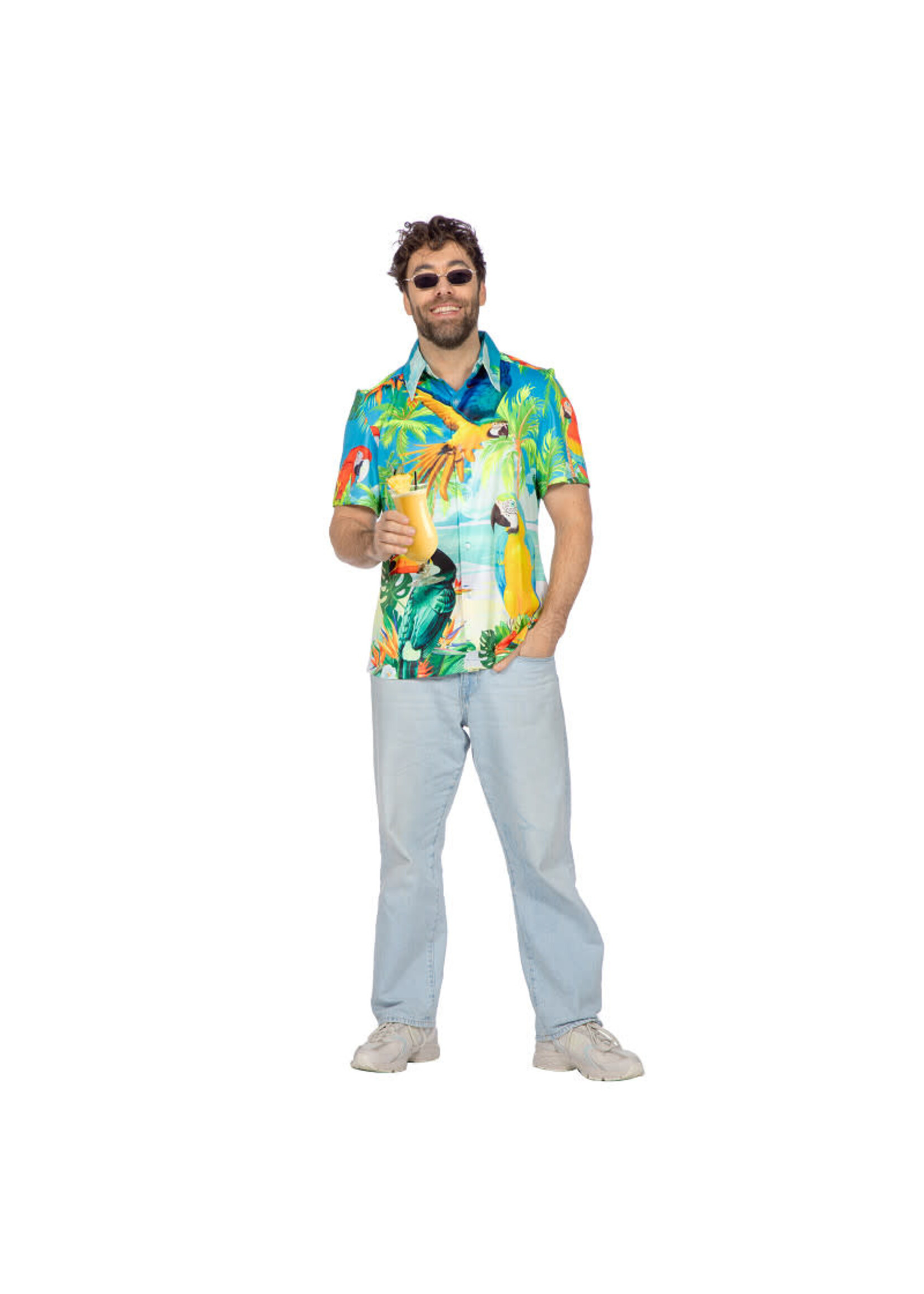 Wilbers & Wilbers Hawaiishirt papegaai