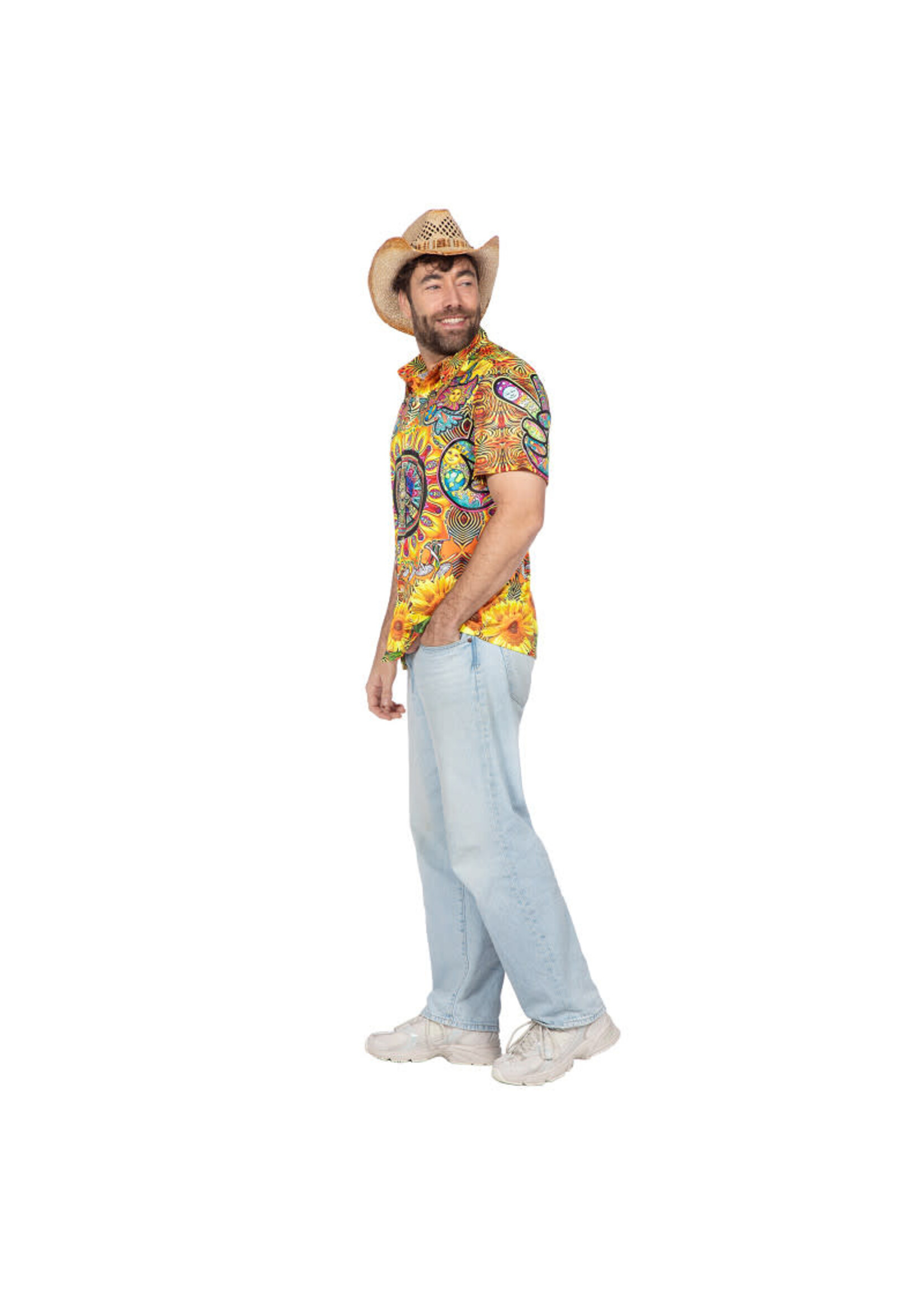 Wilbers & Wilbers Party shirt hippie zonnebloem