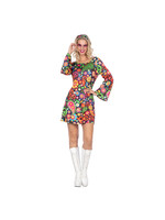 Wilbers & Wilbers Hippie jurkje zwart peace Dames