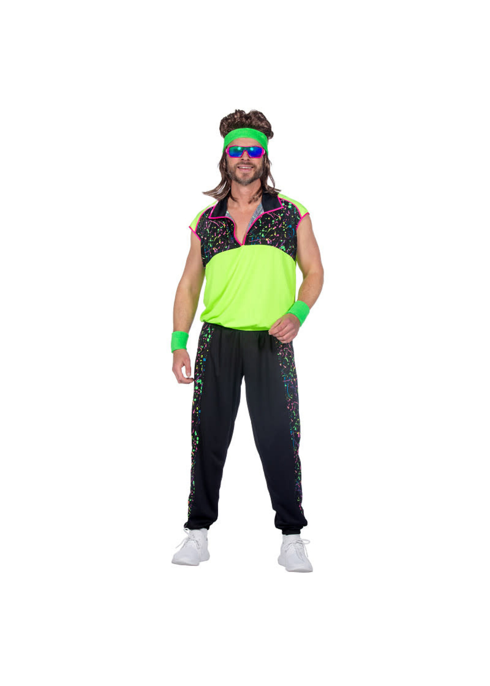 Wilbers & Wilbers 80's set neon Heren