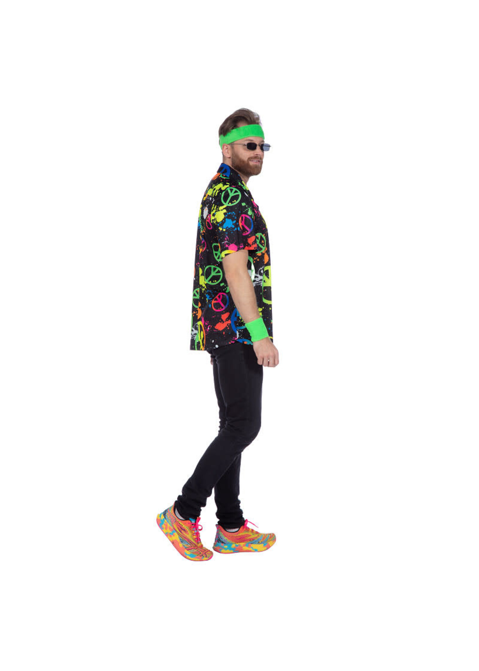 Wilbers & Wilbers Herenshirt neon party hippie