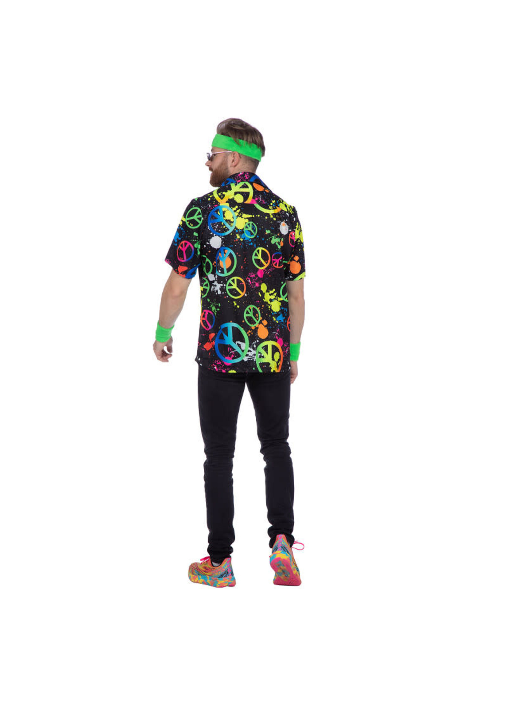 Wilbers & Wilbers Party shirt hippie neon Heren