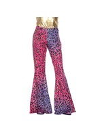 Wilbers & Wilbers Hippiebroek panter sparkle paars/roze