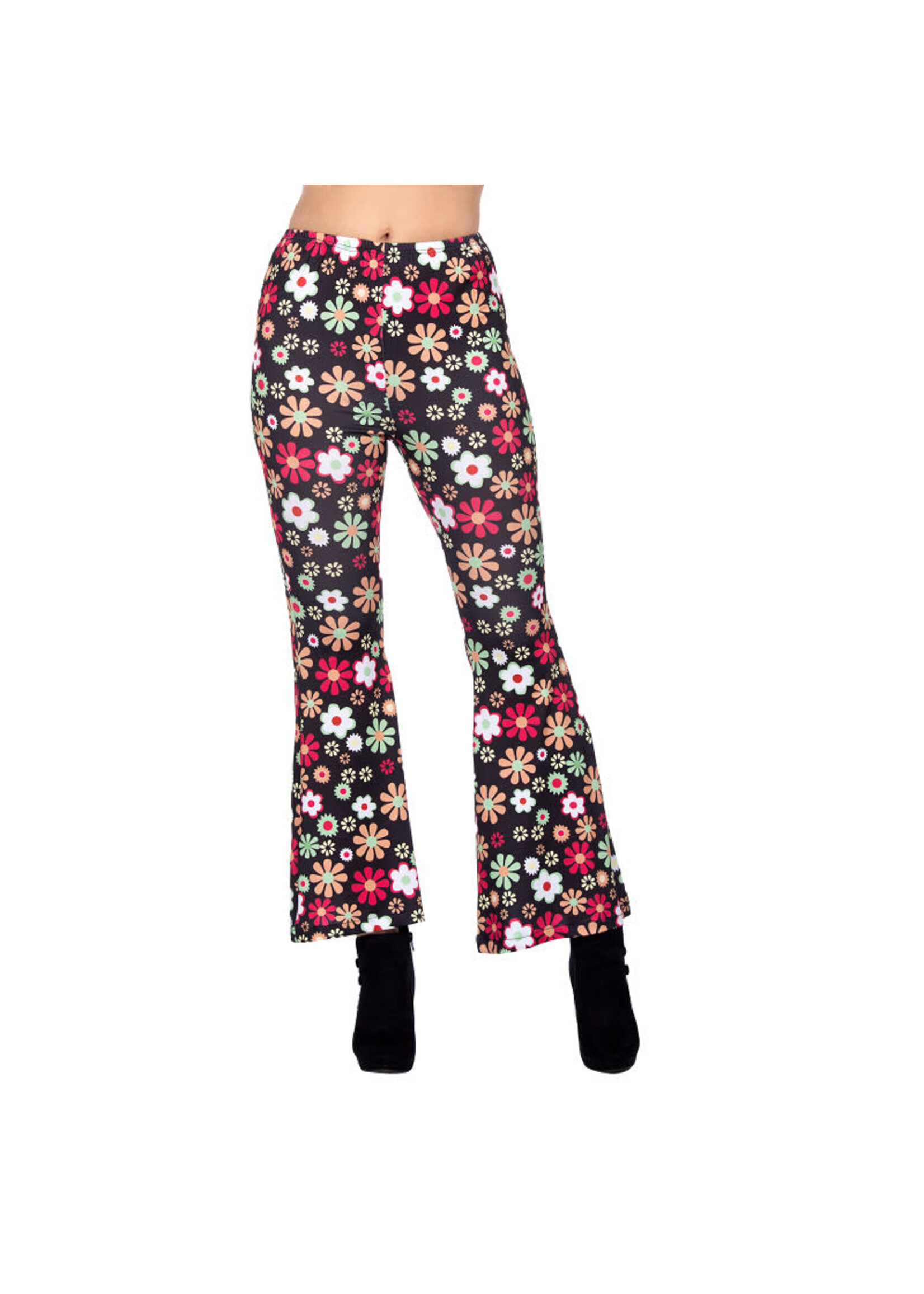 Wilbers & Wilbers Hippiebroek zwart bloemen