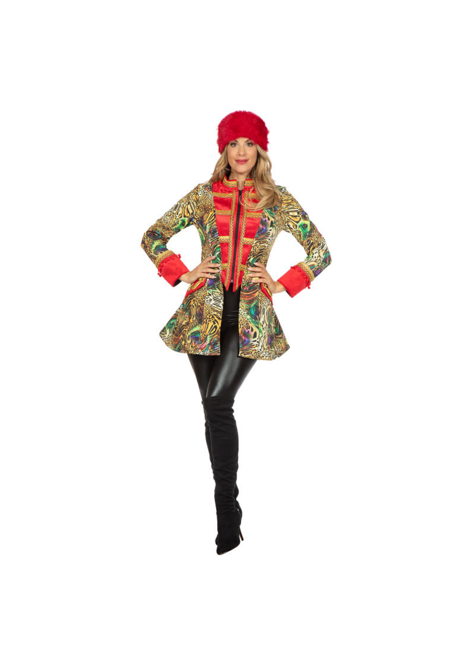 Wilbers & Wilbers Luxe jas panter rood Dames