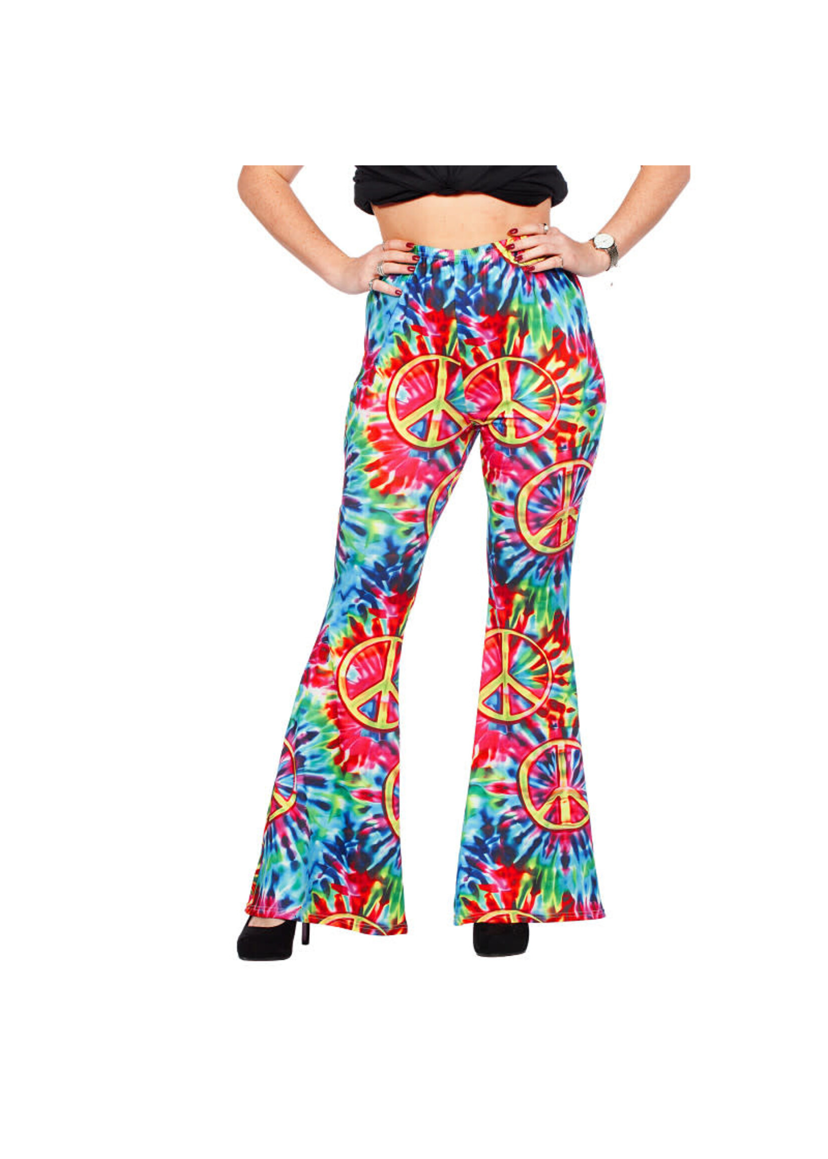 Wilbers & Wilbers Hippiebroek peace tie-dye Dames