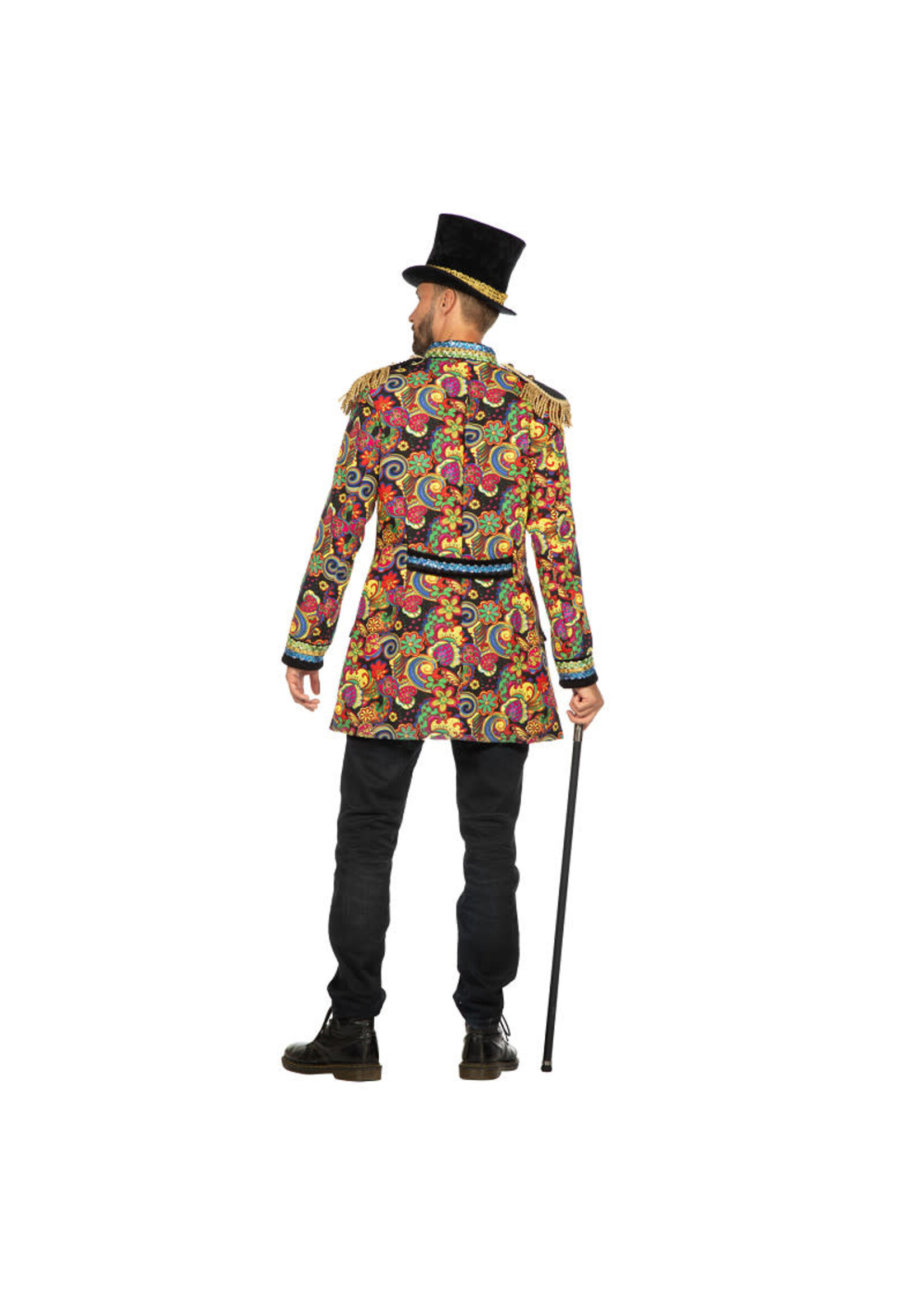 Wilbers & Wilbers Luxe jas zwart met bloemen