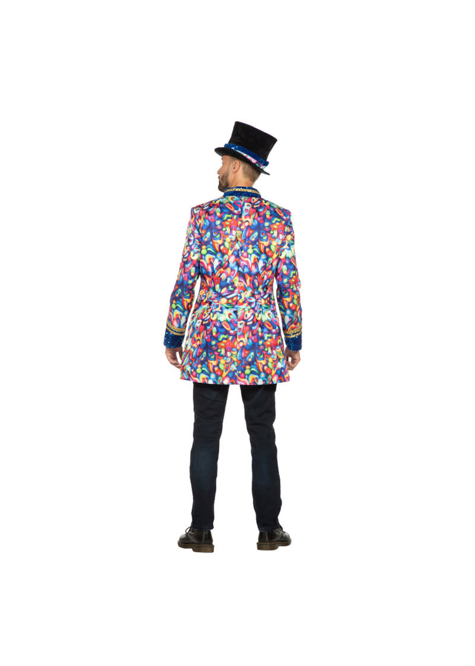 Wilbers & Wilbers Luxe jas abstract kobalt