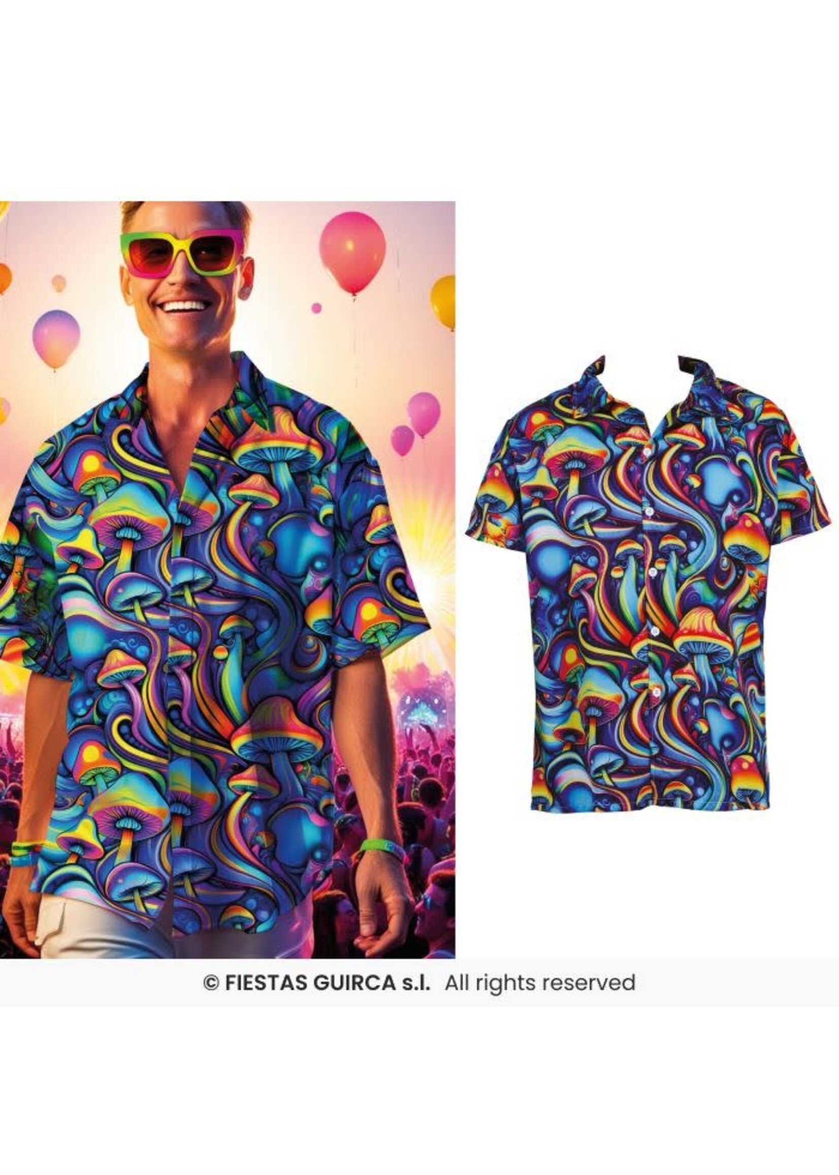 Feestkleding Breda Shirt paddestoelen