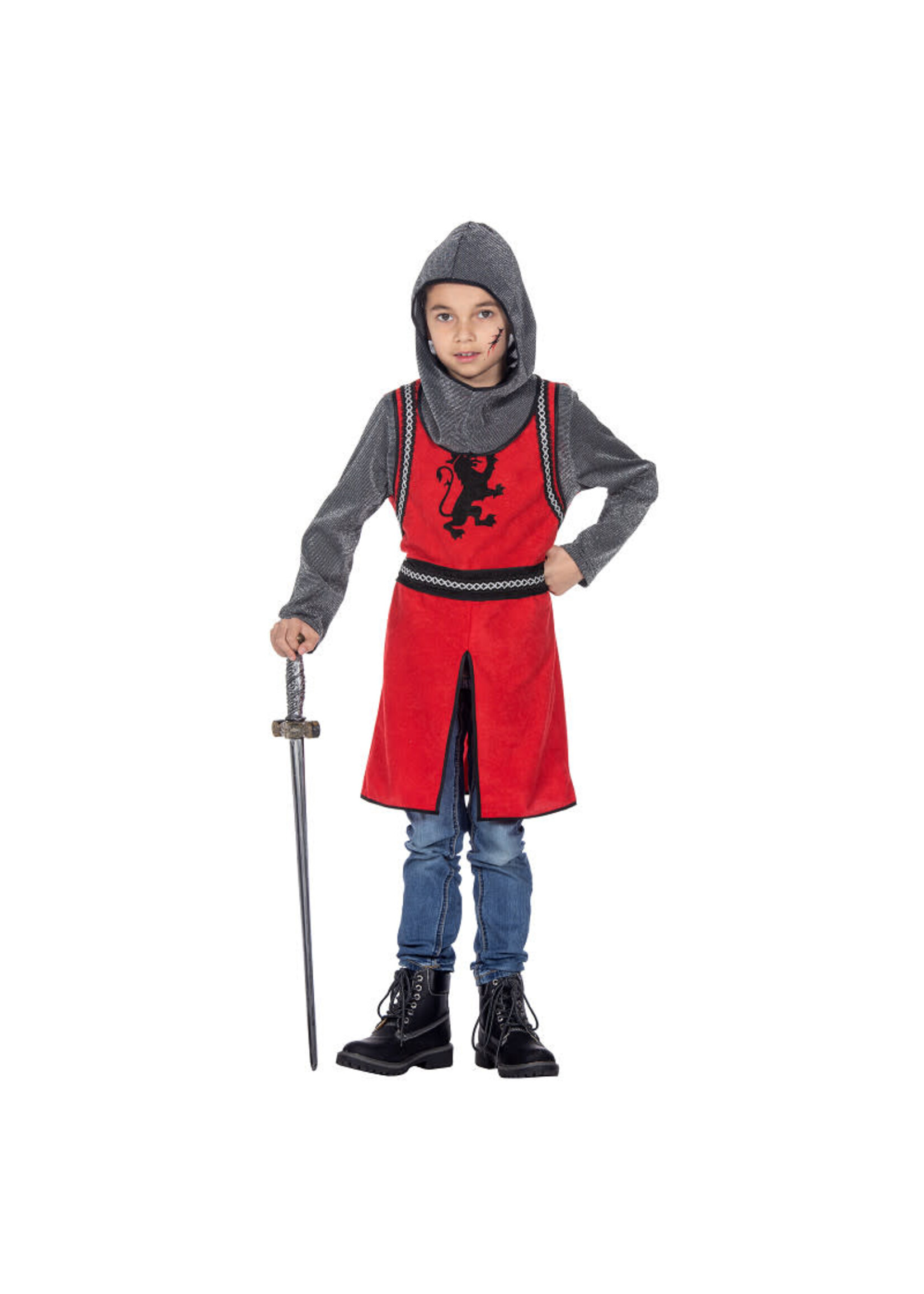 Wilbers & Wilbers Middeleeuwse ridder rood/grijs Jongens