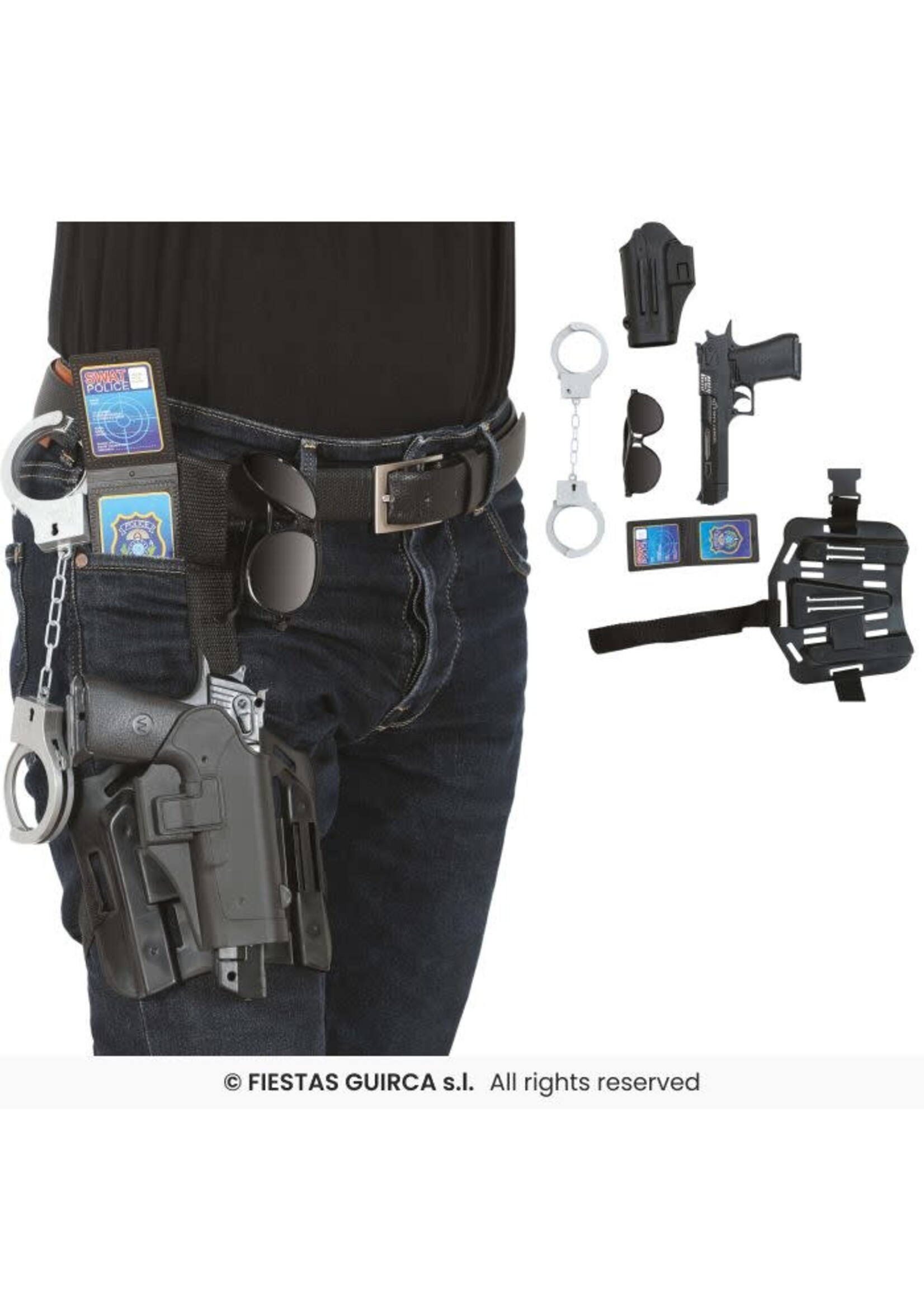 Feestkleding Breda Politie set swat