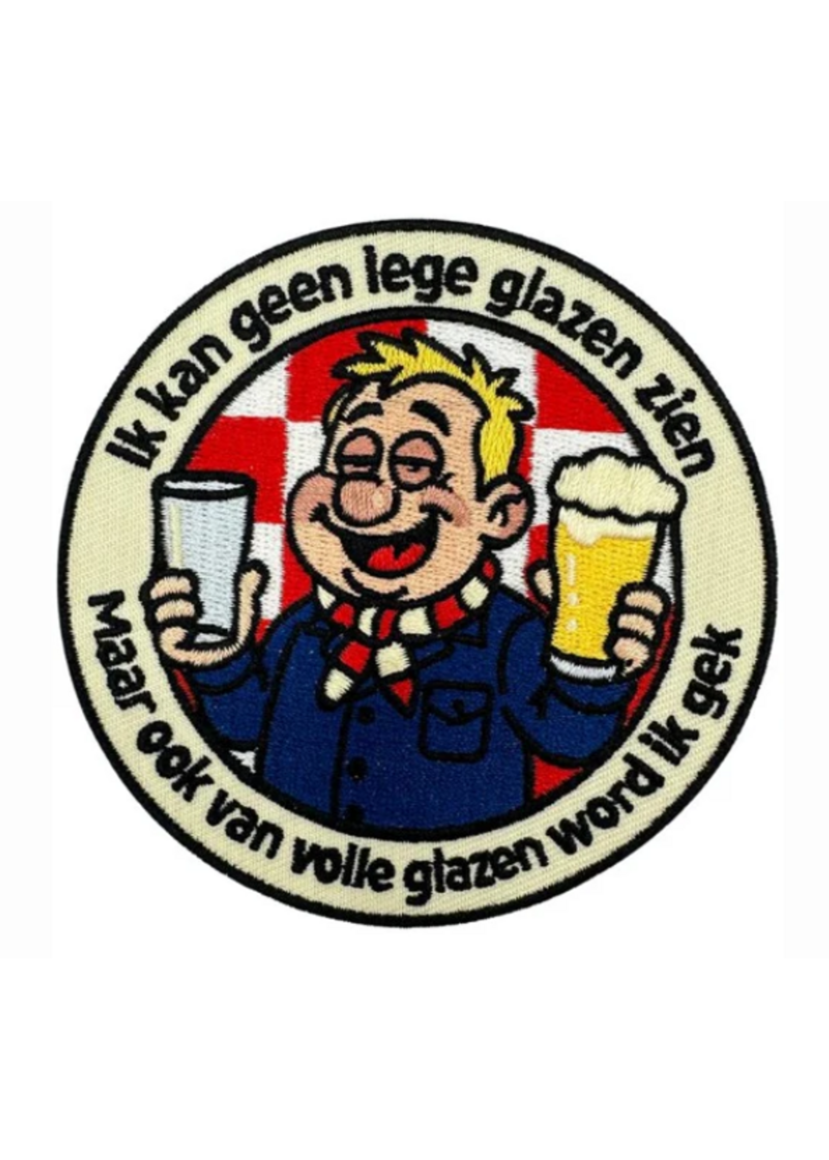 Feestkleding Breda Embleem Ik kan geen lege glazen zien... EMB-118
