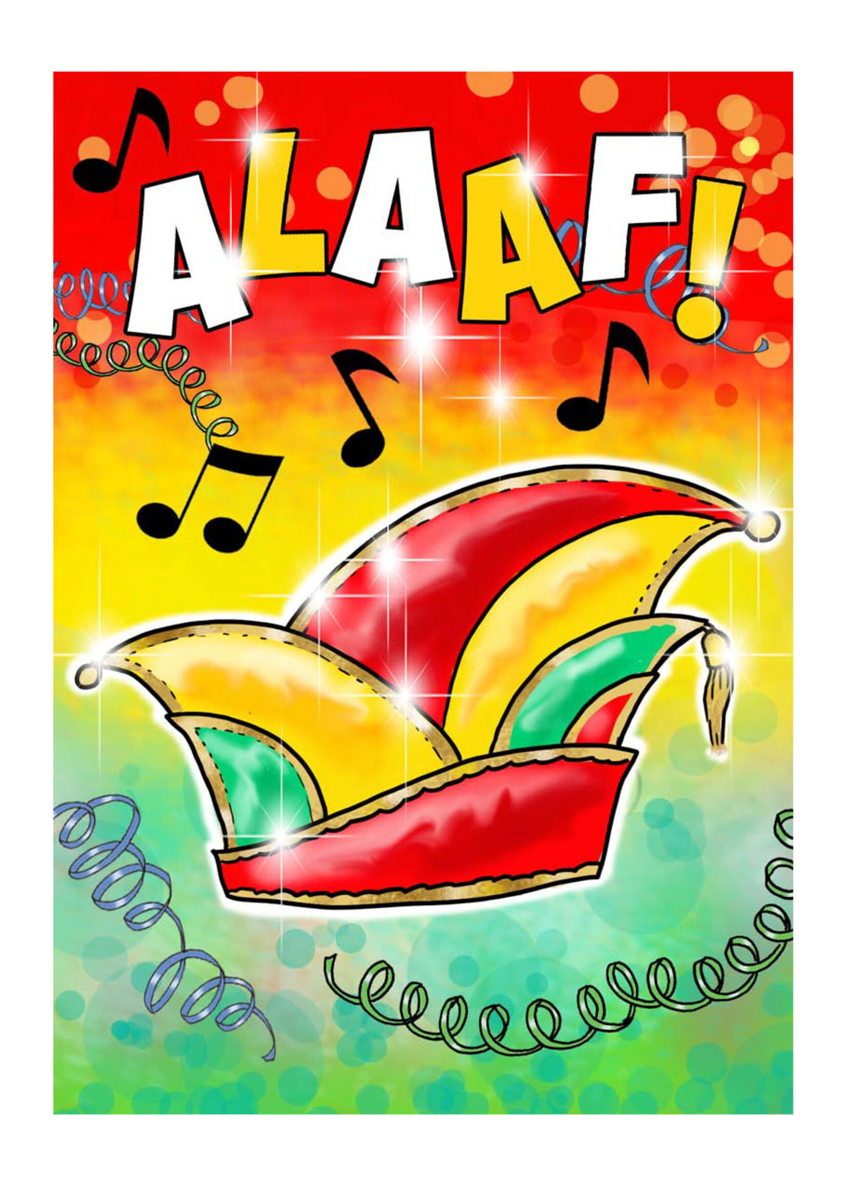 PartyXplosion Raamsticker Alaaf 17 x 25 cm