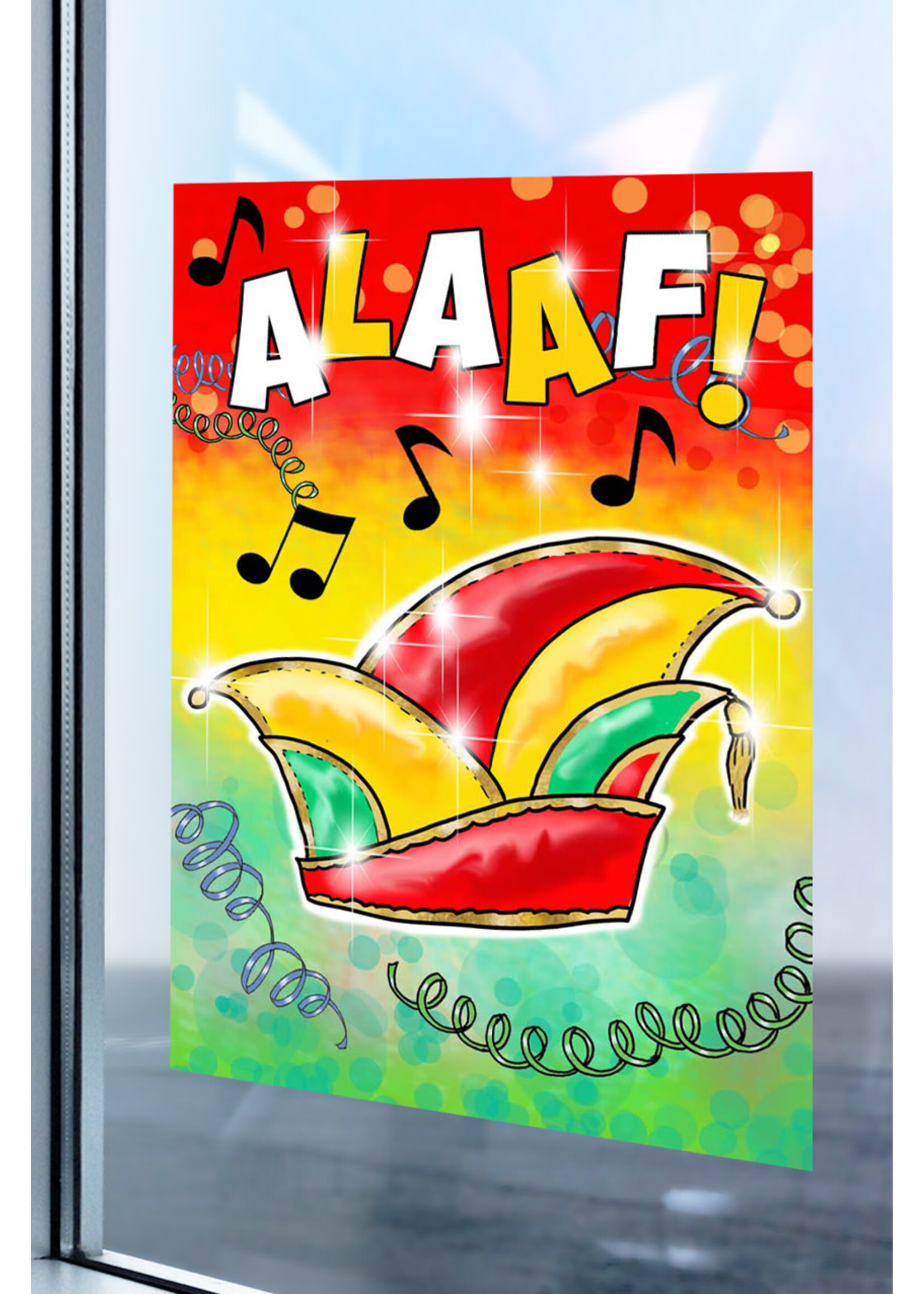 PartyXplosion Raamsticker Alaaf 17 x 25 cm