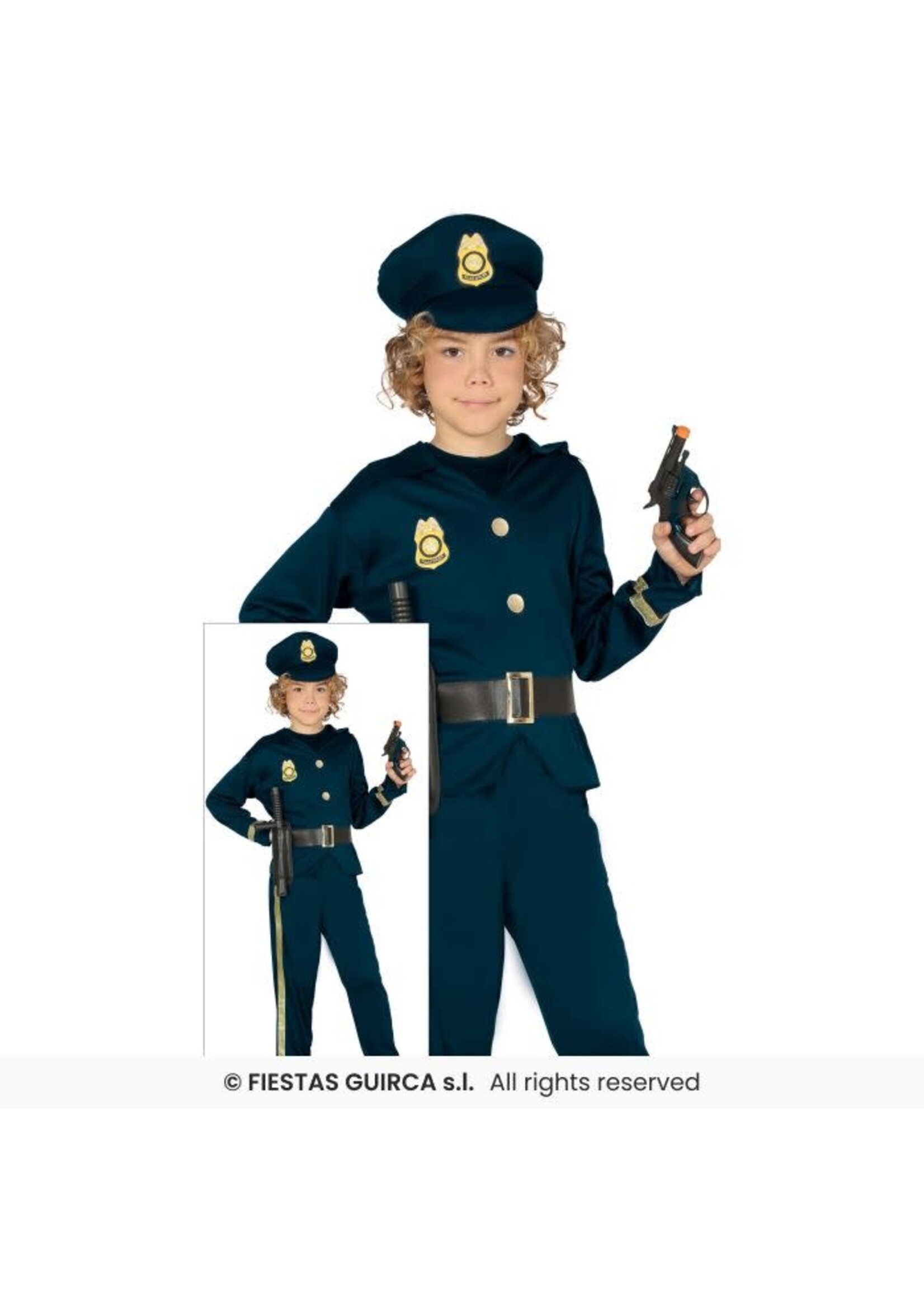 Fiestas Guirca Kostuum Politie kind