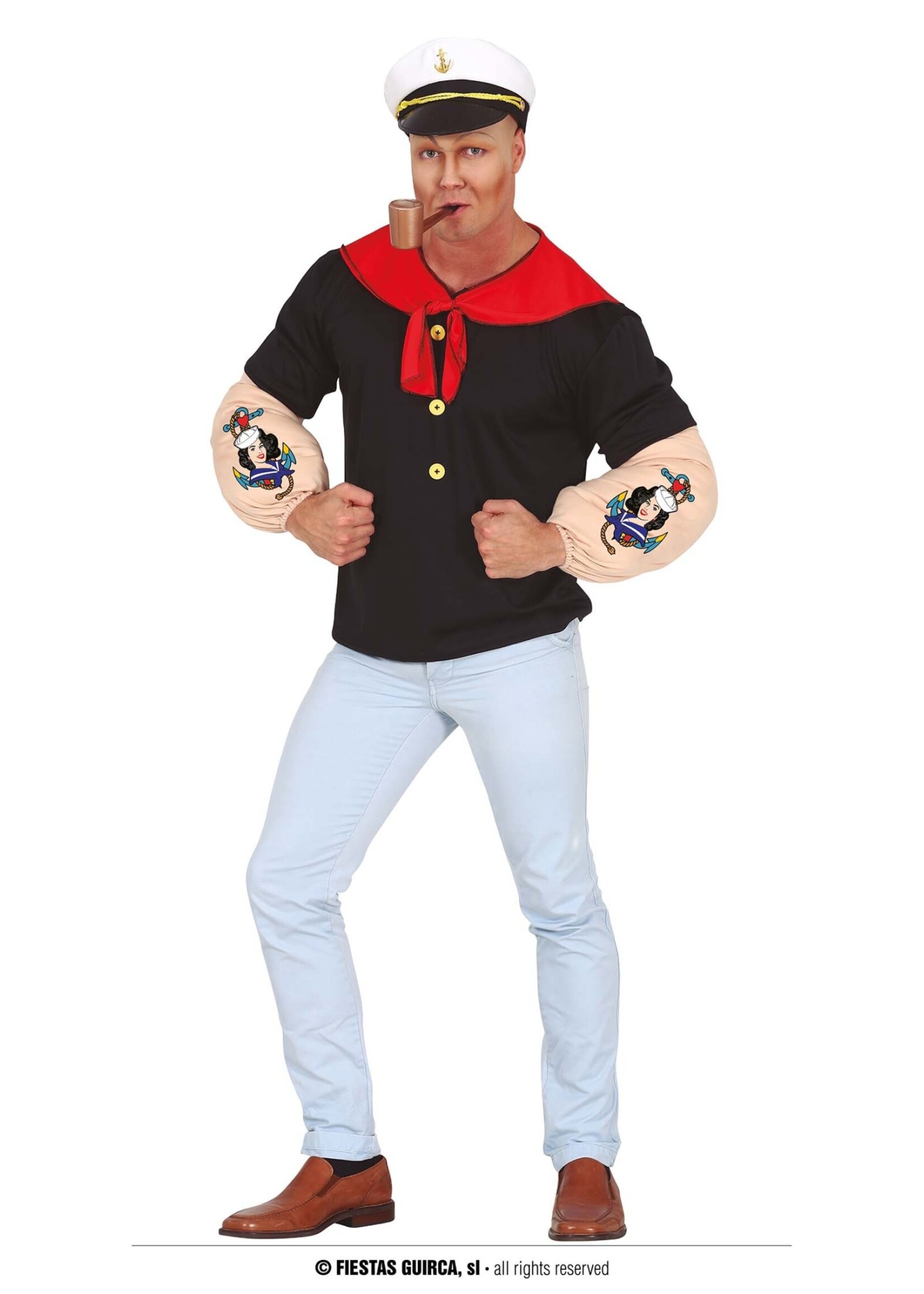 Feestkleding Breda Kostuum gespierde zeeman