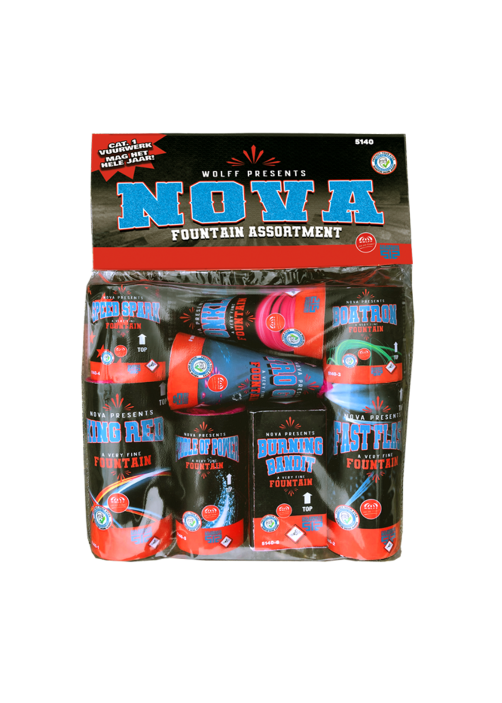 Feestkleding Breda Nova Cat 1 vuurwerk