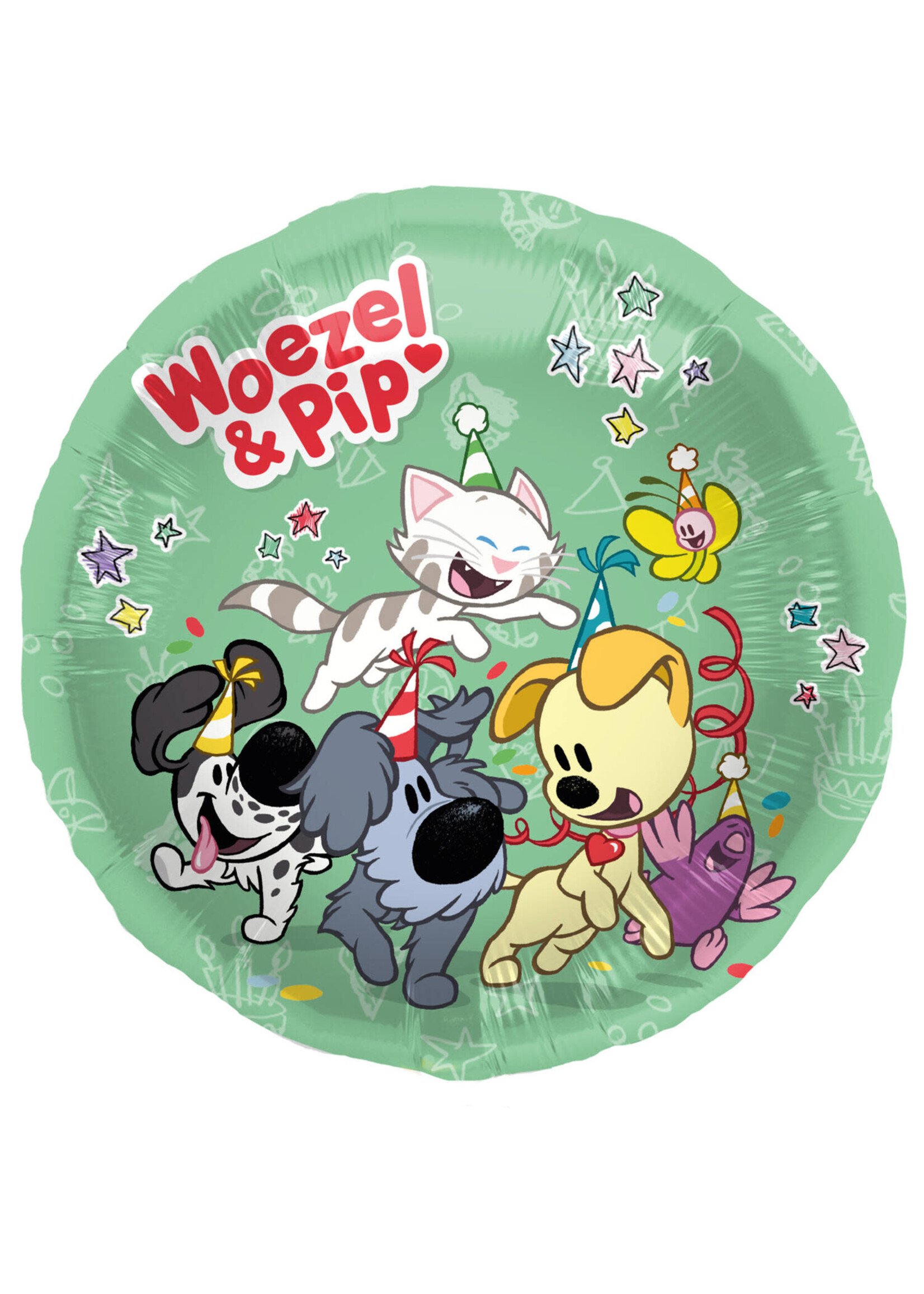 Feestkleding Breda Folieballon - Woezel en Pip - 45 cm