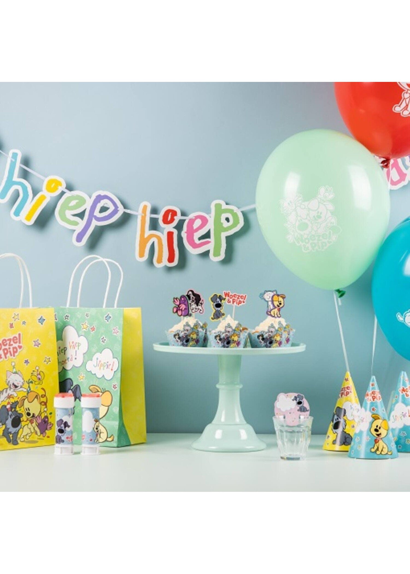 Feestkleding Breda Letterslinger 'hiep hiep hoera' - Woezel en Pip