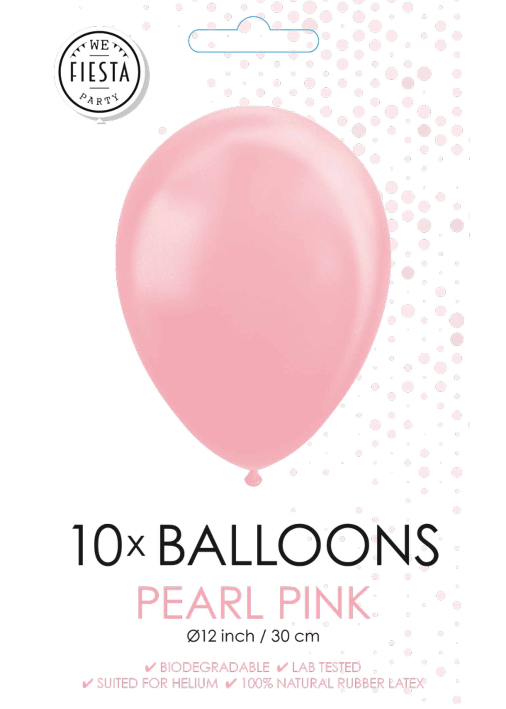 Feestkleding Breda Ballonnen Pearl roze 12inch/30cm