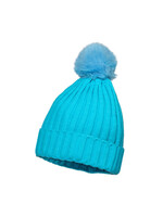 Wilbers & Wilbers Skimuts aqua met pom