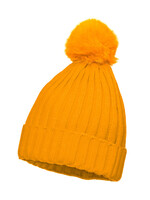 Wilbers & Wilbers Skimuts neon oranje met pom