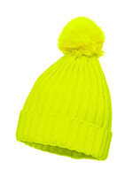 Wilbers & Wilbers Skimuts neon geel met pom