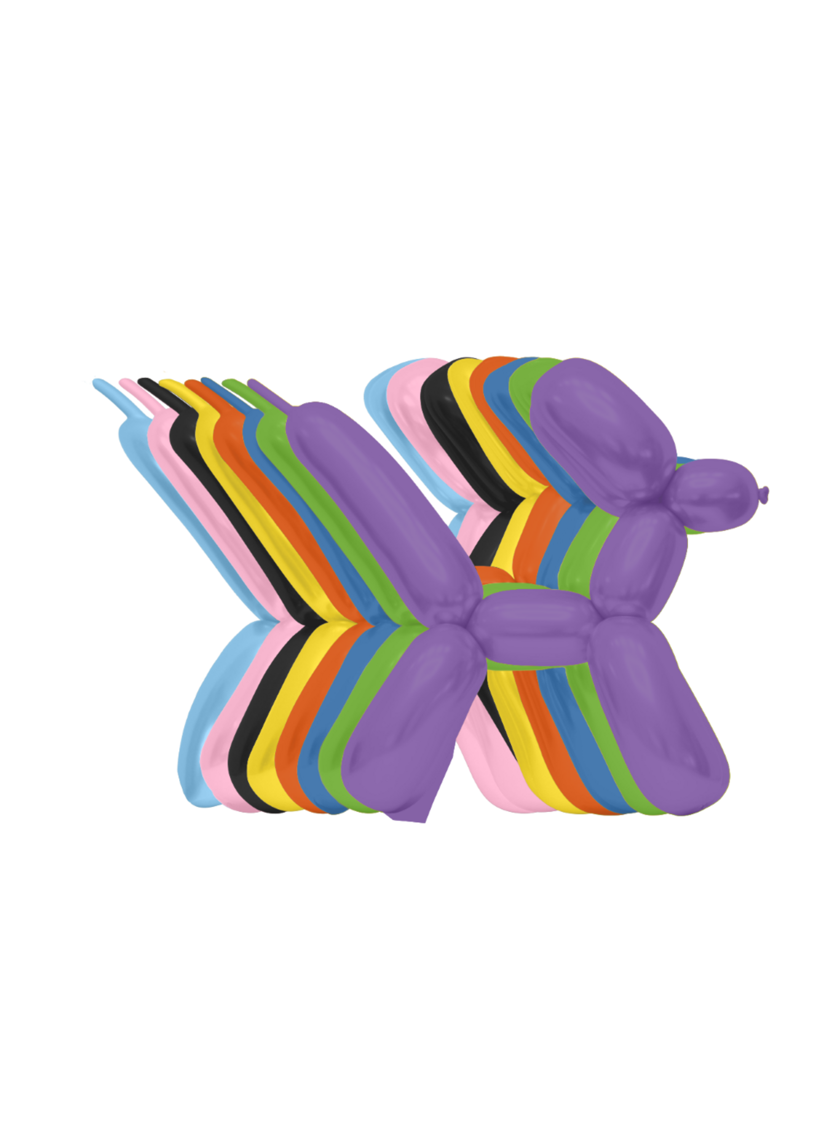 We Fiesta Party Modelleerballonnen gemengd 100 stuks