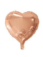 We Fiesta Party Folieballon hartvormig rose goud