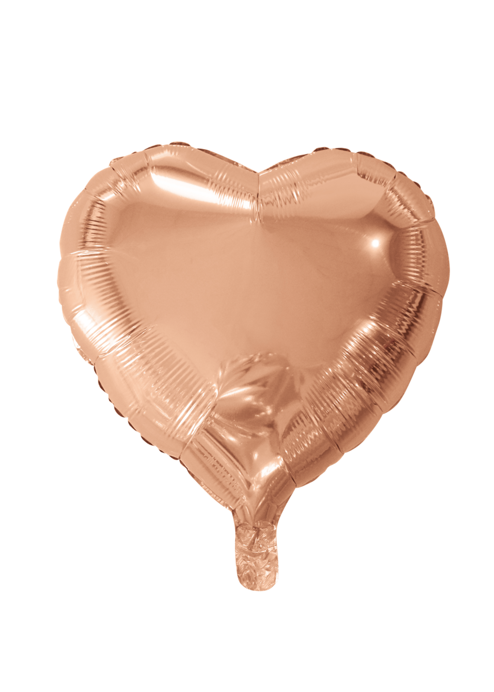We Fiesta Party Folieballon hartvormig rose goud