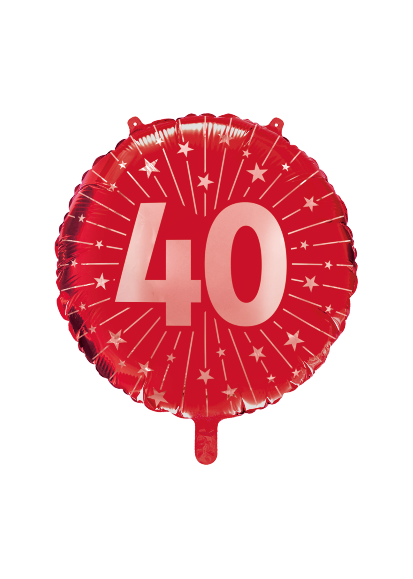 We Fiesta Party Folieballon 40 robijnrood 18 inch / 46 cm